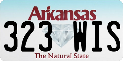 AR license plate 323WIS