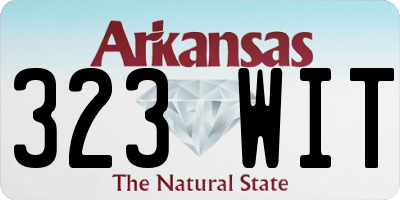 AR license plate 323WIT