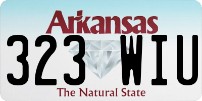AR license plate 323WIU