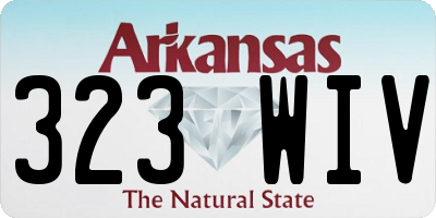 AR license plate 323WIV