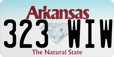 AR license plate 323WIW