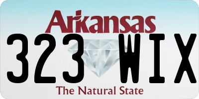 AR license plate 323WIX
