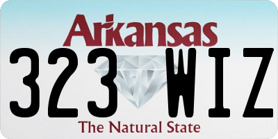 AR license plate 323WIZ