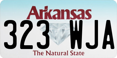 AR license plate 323WJA