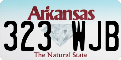 AR license plate 323WJB