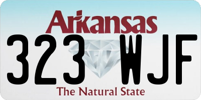 AR license plate 323WJF