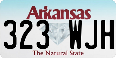 AR license plate 323WJH