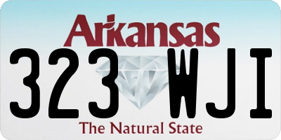 AR license plate 323WJI