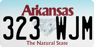 AR license plate 323WJM