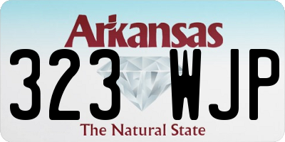 AR license plate 323WJP