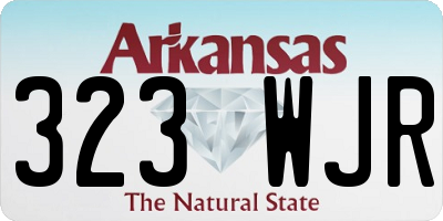 AR license plate 323WJR
