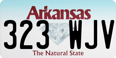 AR license plate 323WJV