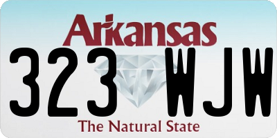AR license plate 323WJW