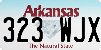 AR license plate 323WJX