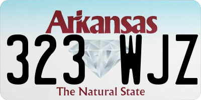 AR license plate 323WJZ
