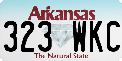 AR license plate 323WKC