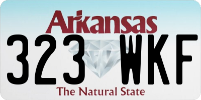AR license plate 323WKF