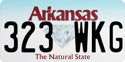 AR license plate 323WKG