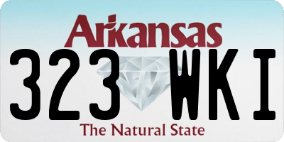 AR license plate 323WKI