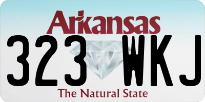 AR license plate 323WKJ