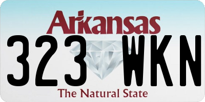 AR license plate 323WKN