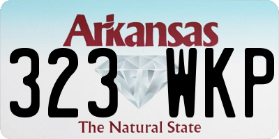 AR license plate 323WKP