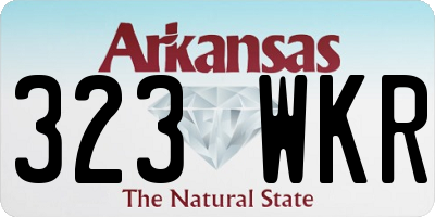 AR license plate 323WKR