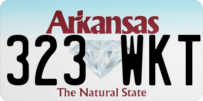 AR license plate 323WKT