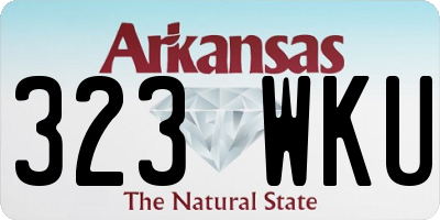 AR license plate 323WKU