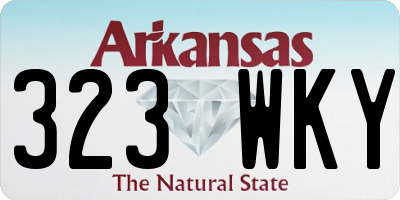 AR license plate 323WKY