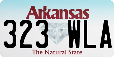 AR license plate 323WLA