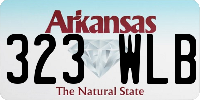 AR license plate 323WLB