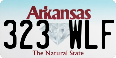 AR license plate 323WLF
