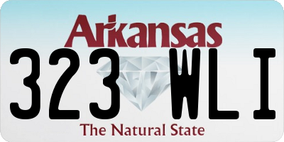 AR license plate 323WLI