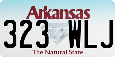 AR license plate 323WLJ