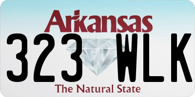 AR license plate 323WLK