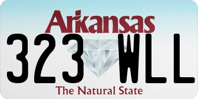AR license plate 323WLL