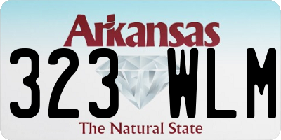AR license plate 323WLM