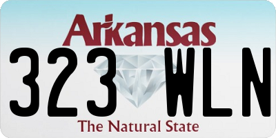 AR license plate 323WLN