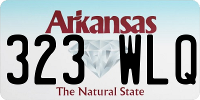 AR license plate 323WLQ