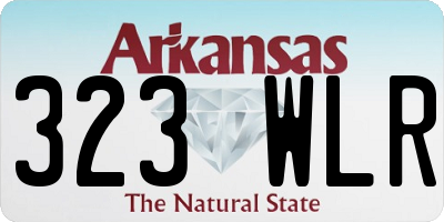 AR license plate 323WLR