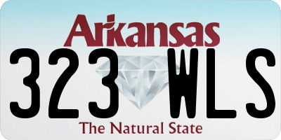 AR license plate 323WLS