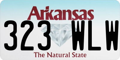 AR license plate 323WLW