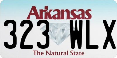 AR license plate 323WLX