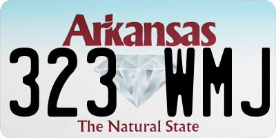 AR license plate 323WMJ