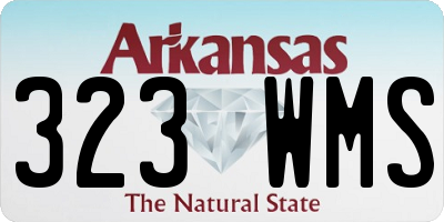 AR license plate 323WMS