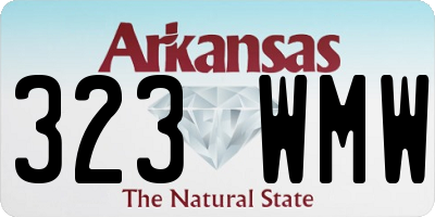 AR license plate 323WMW