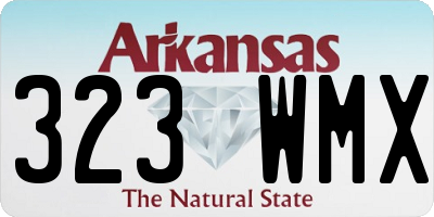 AR license plate 323WMX