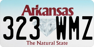 AR license plate 323WMZ