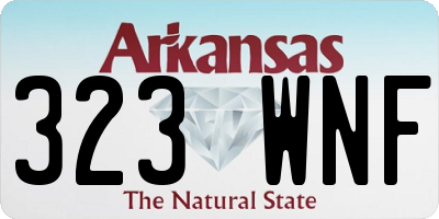 AR license plate 323WNF
